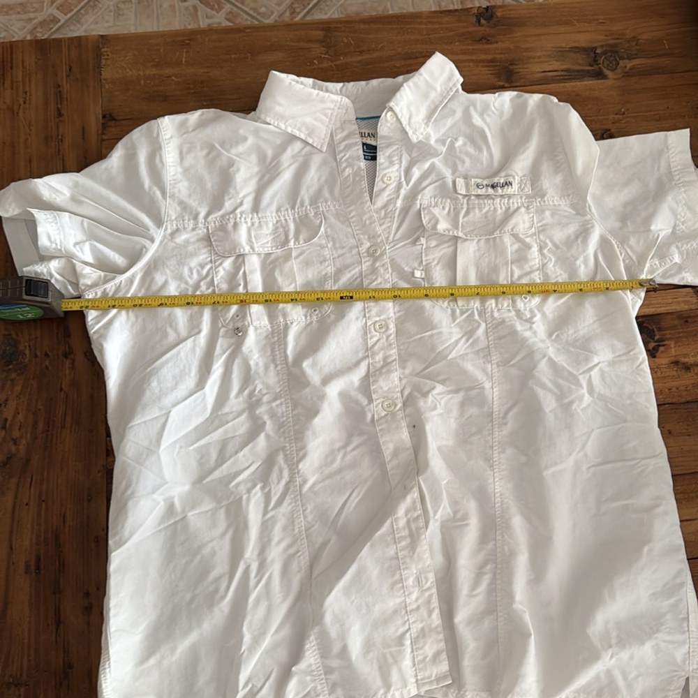 Magellan Women's Short Sleeve Shirt Collection - White, Blue, Green Size L - Picture 6 of 11